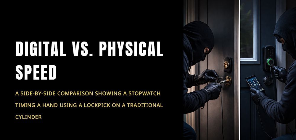 Can Burglars Open Smart Locks Faster Than Traditional Locks?