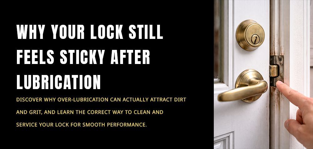 Lock still feels sticky after lubrication? Learn why dirt buildup, internal wear, corrosion, and doo