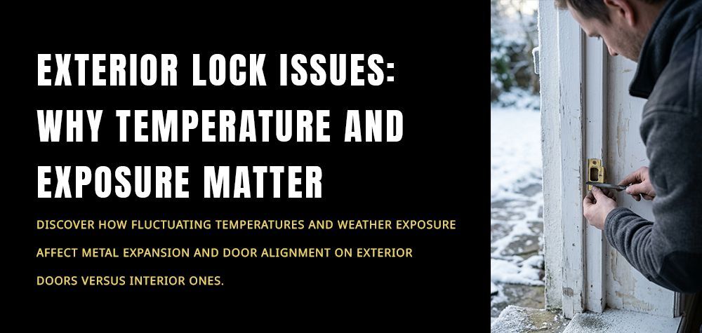 Why Your Lock Works Fine Indoors but Fails on Exterior Doors