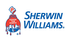 A logo for sherwin williams, a paint company.