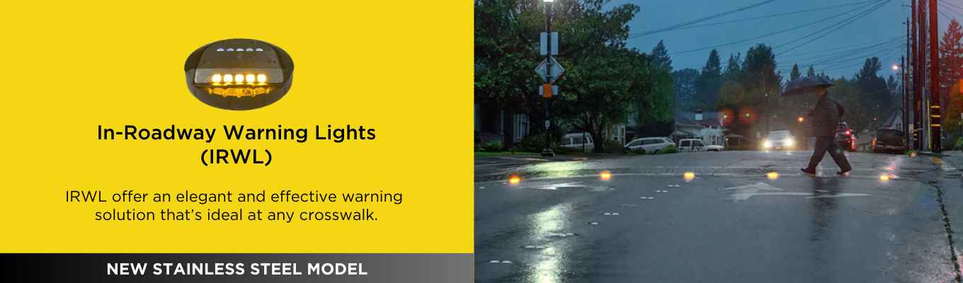 In-Roadway Warning Lights Banner Image - LightGuard Systems