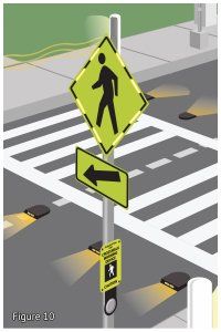 Flashing LED Warning Signs Existing Traffic Control Measures — Santa Rosa, CA — Lightguard Systems
