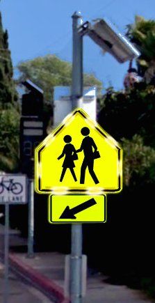 Solar School Crossing Sign — Santa Rosa, CA — Lightguard Systems