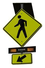 Pedestrian Sign — Santa Rosa, CA — Lightguard Systems