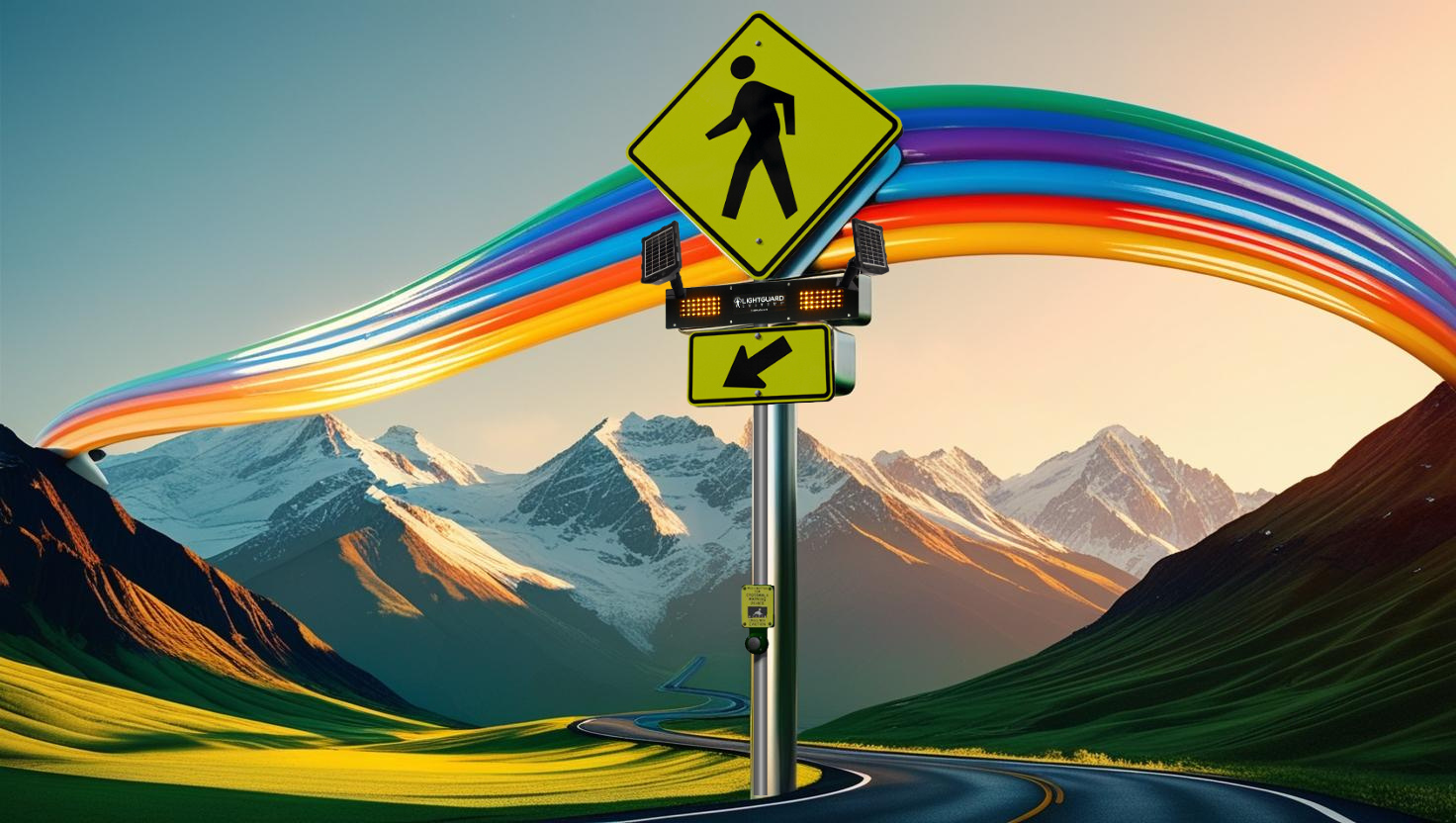 Introducing LIGHTGUARD's Most Configurable—and Colorful—RRFB Yet: The All-In-One (AIO)