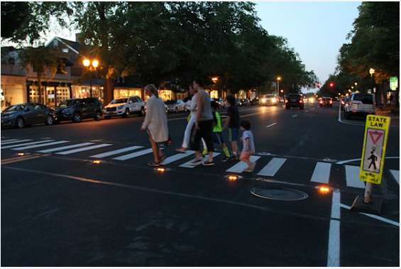 Pedestrian Safety using In-Roadway Warning Lights 