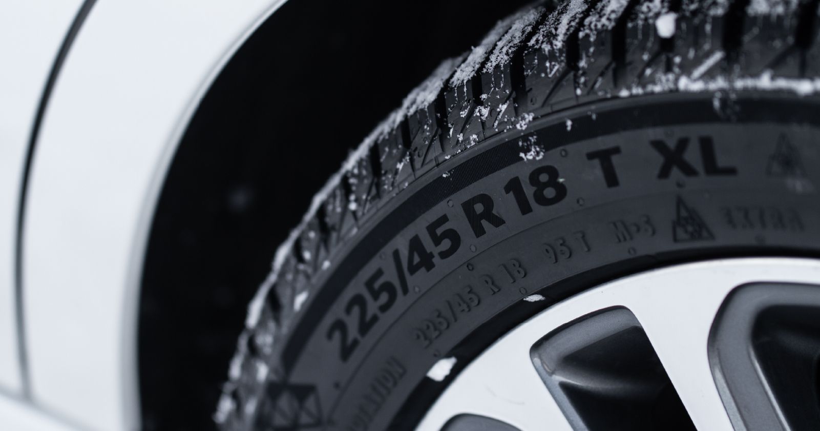 a close up of a tire to accompany a how to find your tire size article