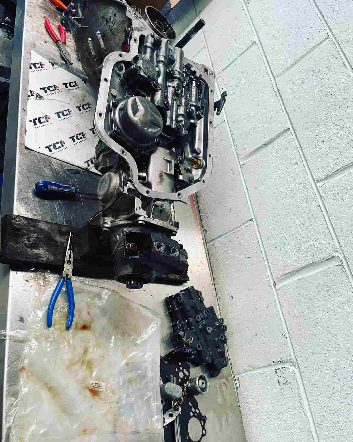 A Motorcycle Engine Is Being Worked On On A Table — ProStreet Automotive & Fabrication In Cardiff, NSW