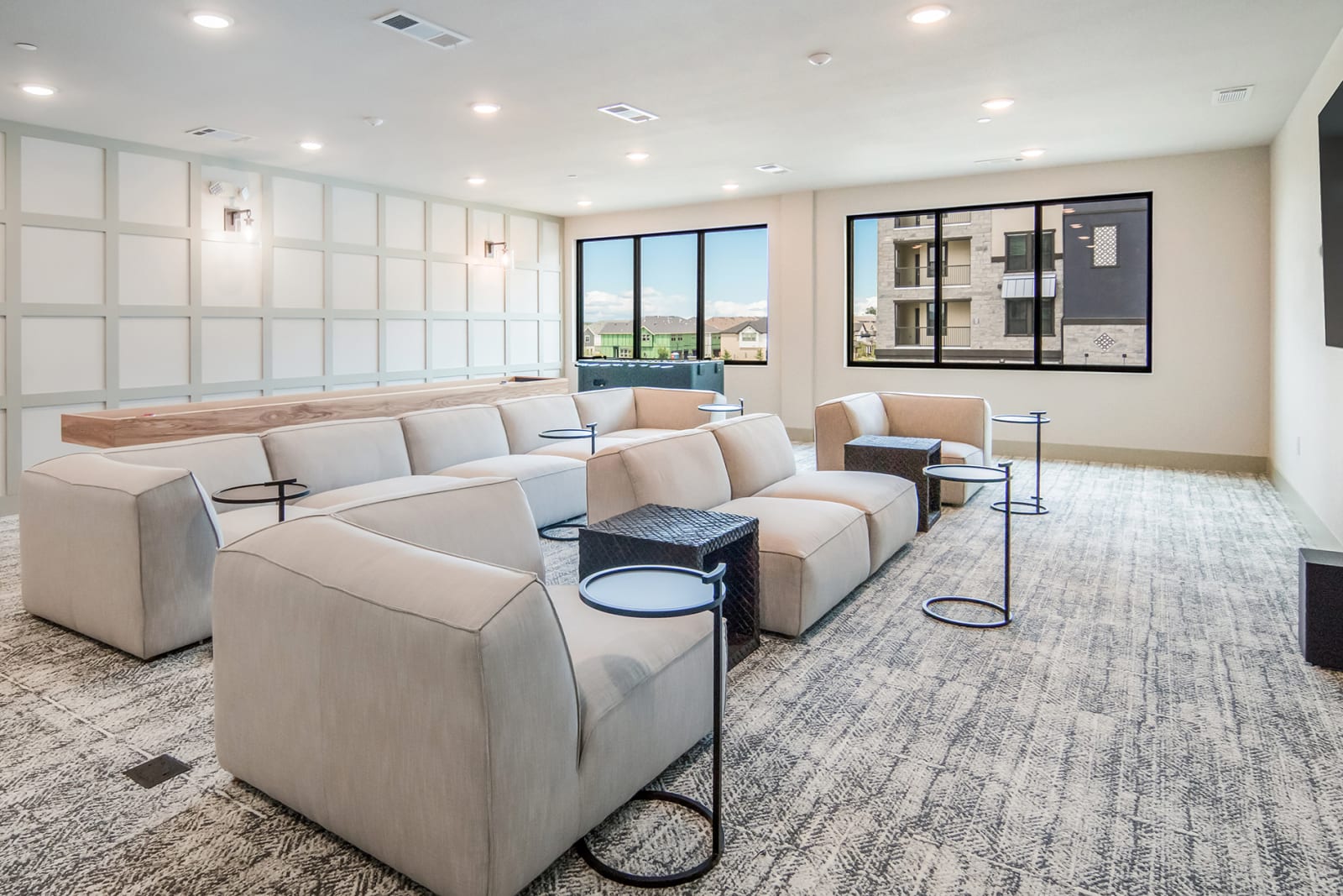 Apartment Clubhouse Media Room | Cavalli at Iron Horse | North Richland Hills, TX