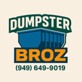 A logo for Dumpster Broz dumpster rental