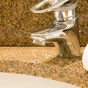 Granite Bathroom Countertop — Huntingburg, IN — Precision Stoneworks Inc.