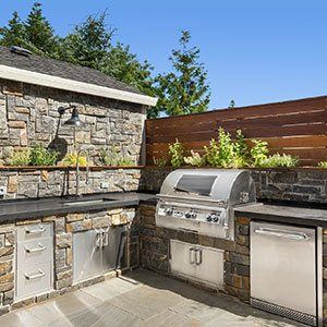 Outdoor Kitchen — Huntingburg, IN — Precision Stoneworks Inc.