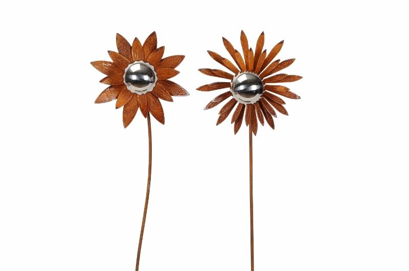 BLOEM OP STEKER - ROEST DESIGN - RVS BOL (1)