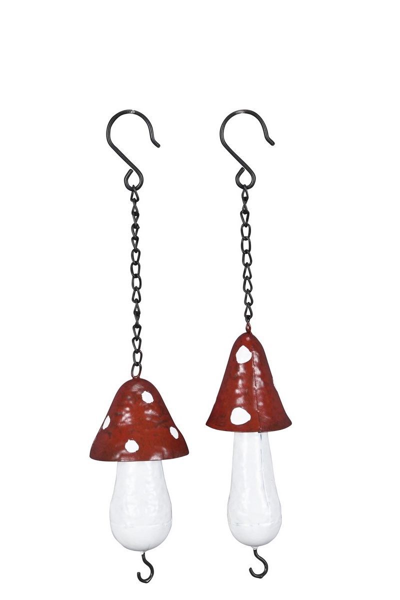 PADDENSTOEL - HANGEND - METAAL - VOGELVOER (2)