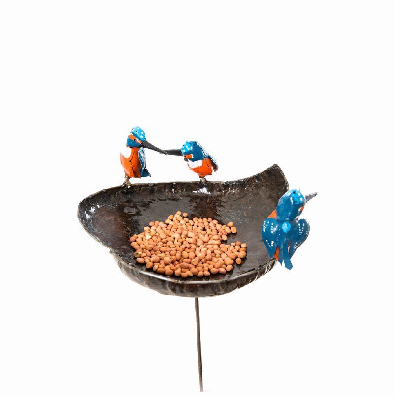 VOGEL WATERBAK - IJSVOGEL - STREETART HANDMADE - FAIRTRADE