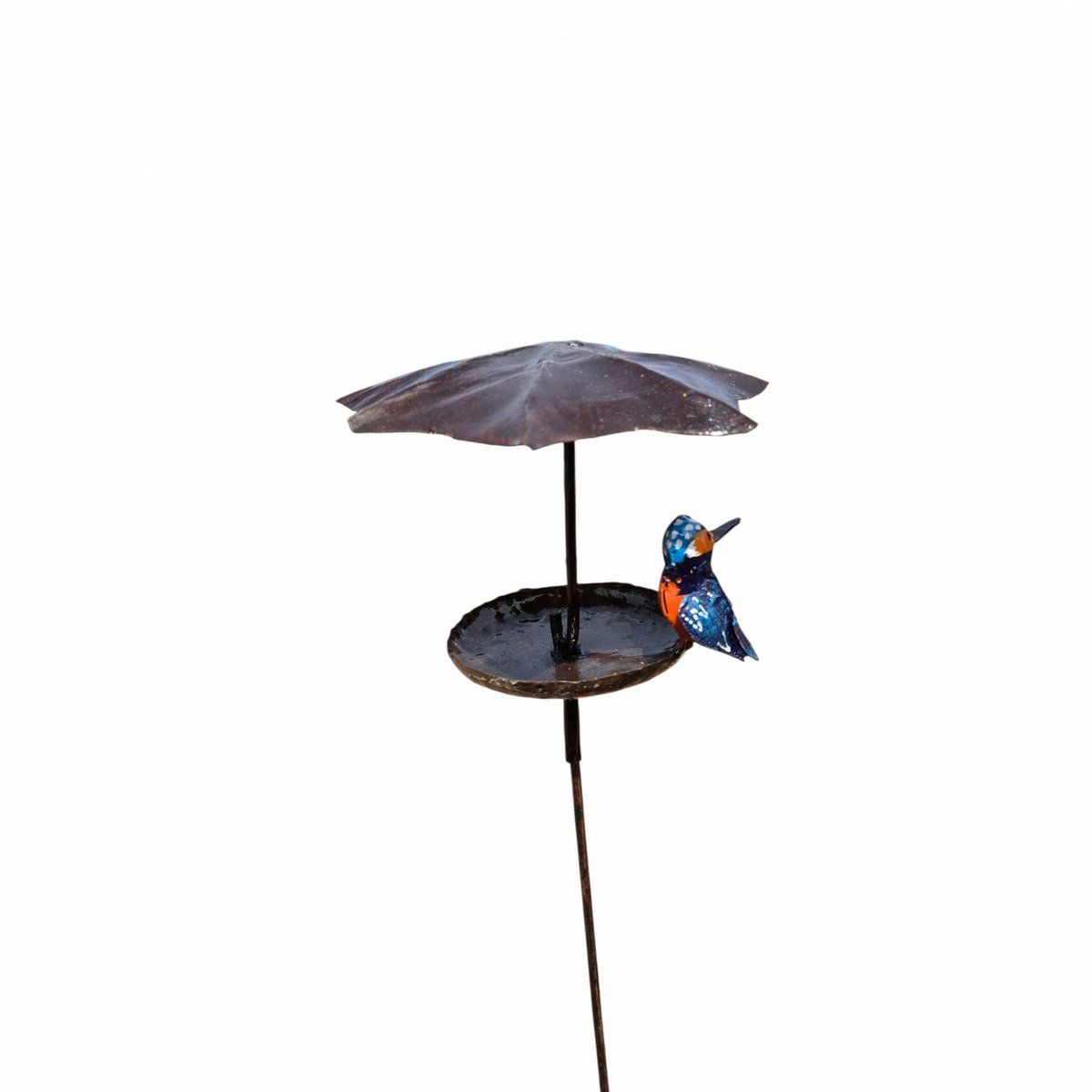 IJSVOGELTJE OP STEKER VOEDER PARAPLU - STREETART - FAIRTRADE