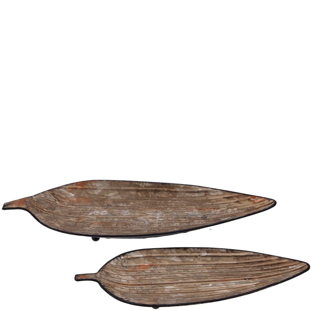 PRACHTIGE METALEN SCHALEN - BLAD