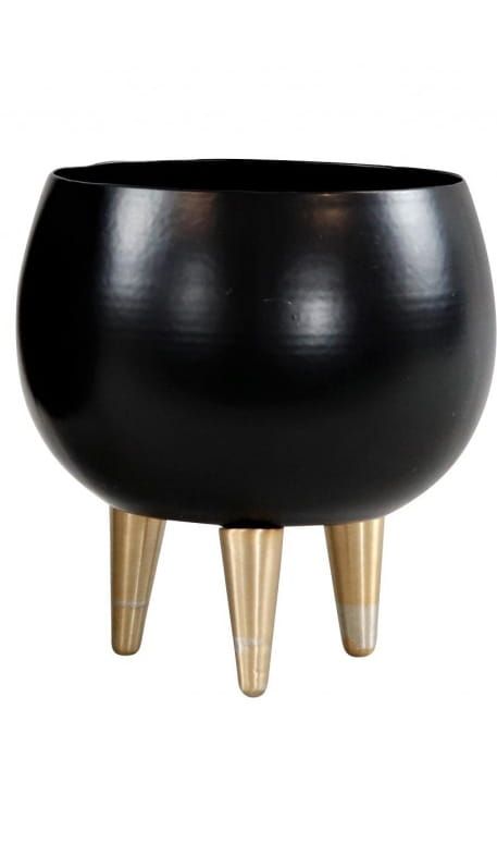 METALEN PLANTERS MET POOTJES - GROOTST