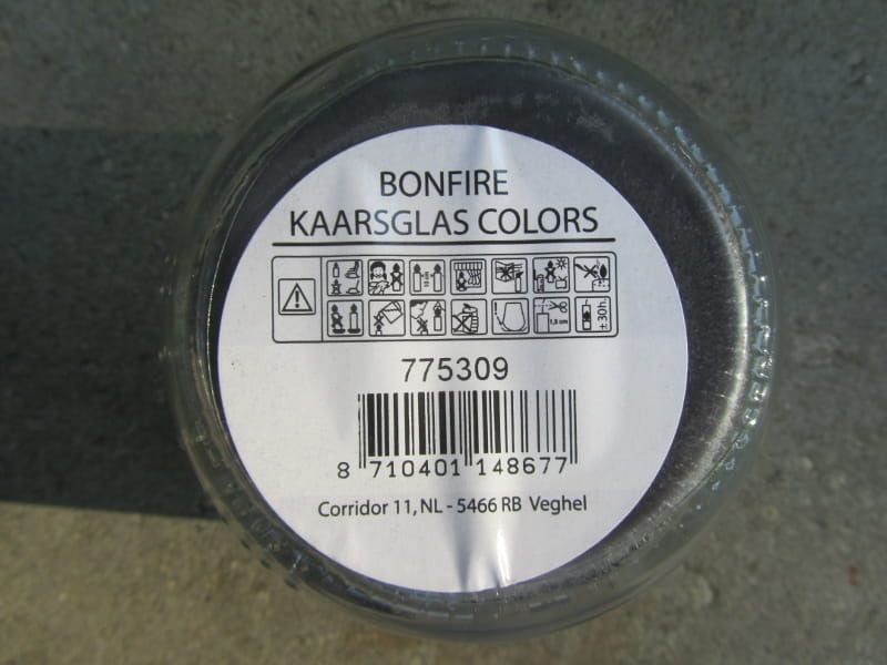 BONFIRE - KAARS IN GLAS