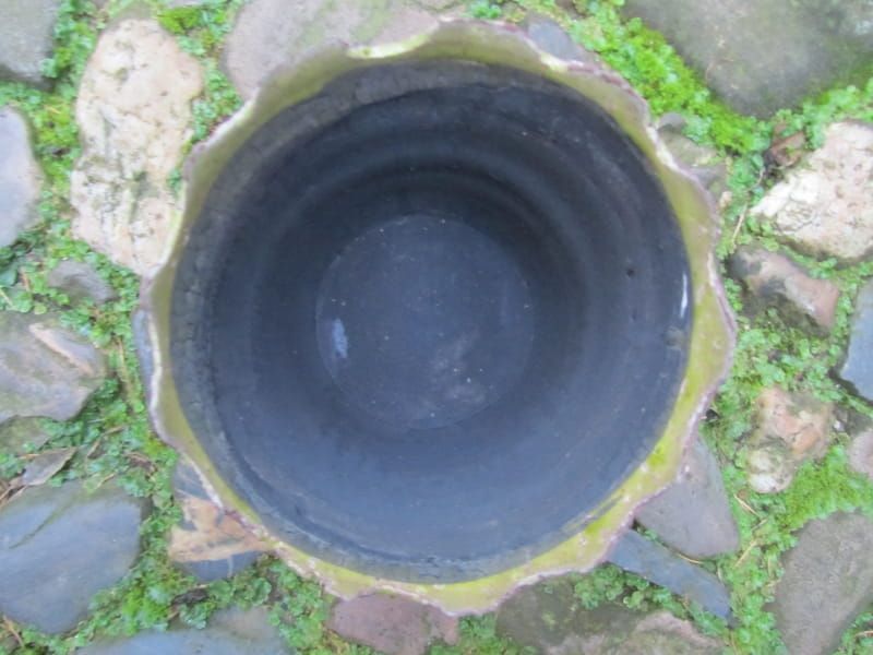 CUSCO - BLOEMPOT - KERAMIEK - CRAQUELE - RAFELRAND - APART