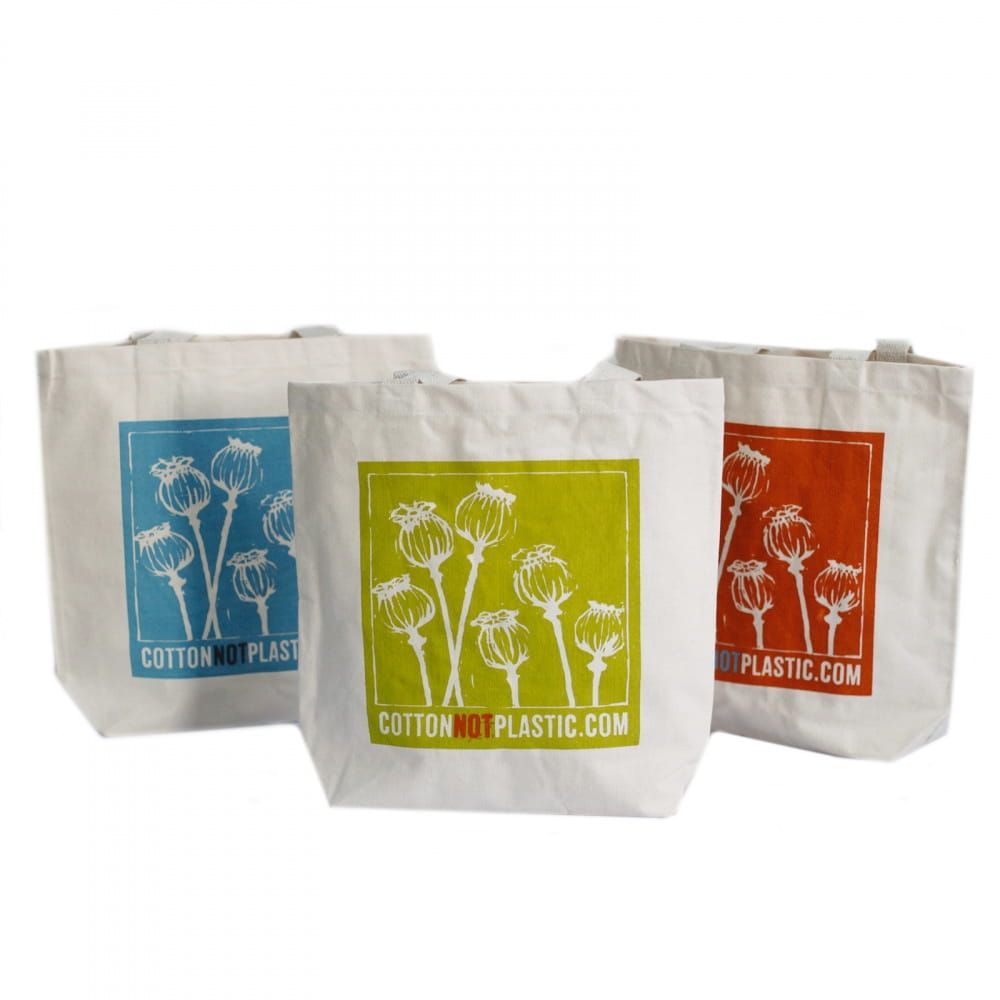 KLAPROOS TAS - COTTON NOT PLASTIC - ZWART