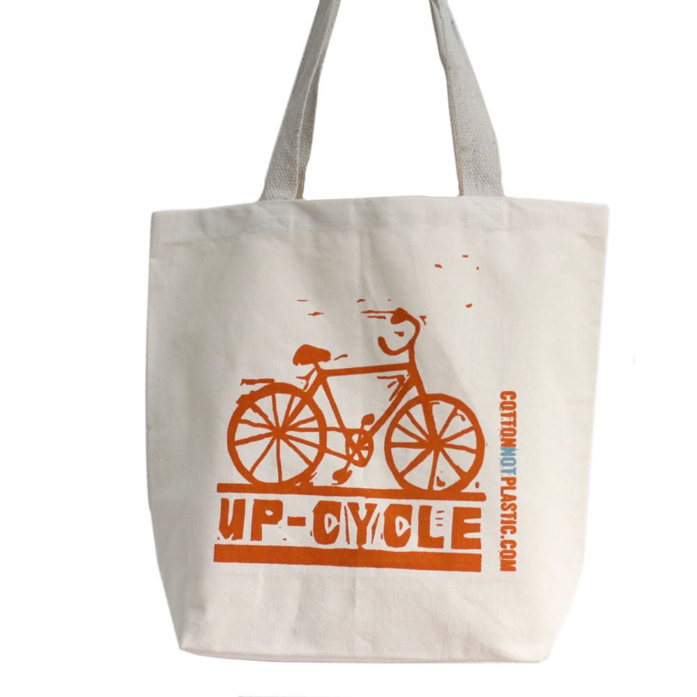 UP-CYCLE SHOPPER - COTTON NOT PLASTIC - BLAUW