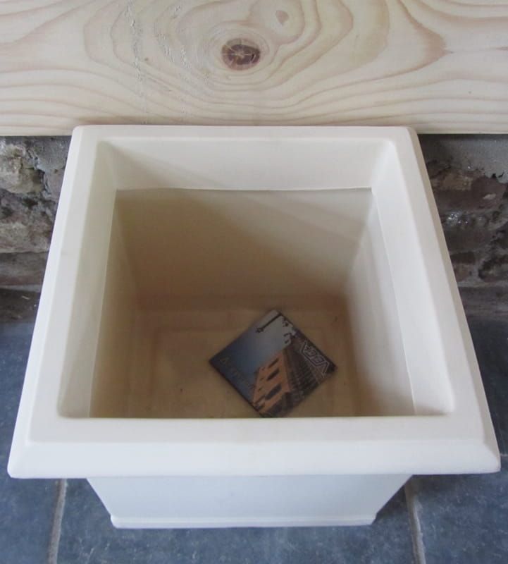 VECA VASO LISCIO QUADRO(WINKELPRIJS 52,50) BIJ SIBBELS 15,00