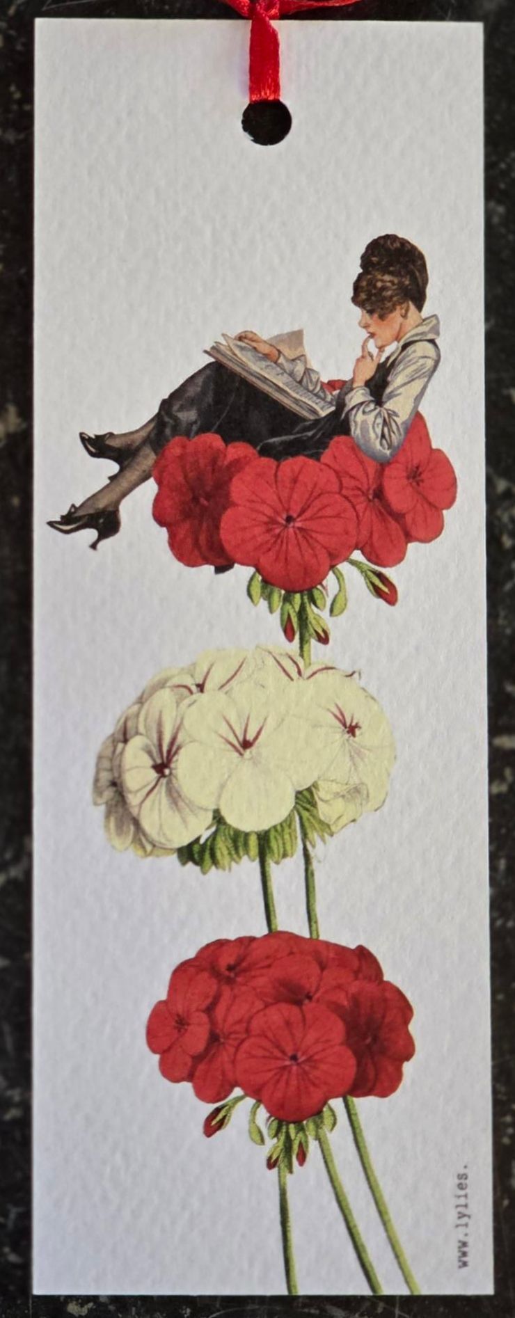 BOEKEN LEGGER - LEES DAMETJE OP BLOEMEN