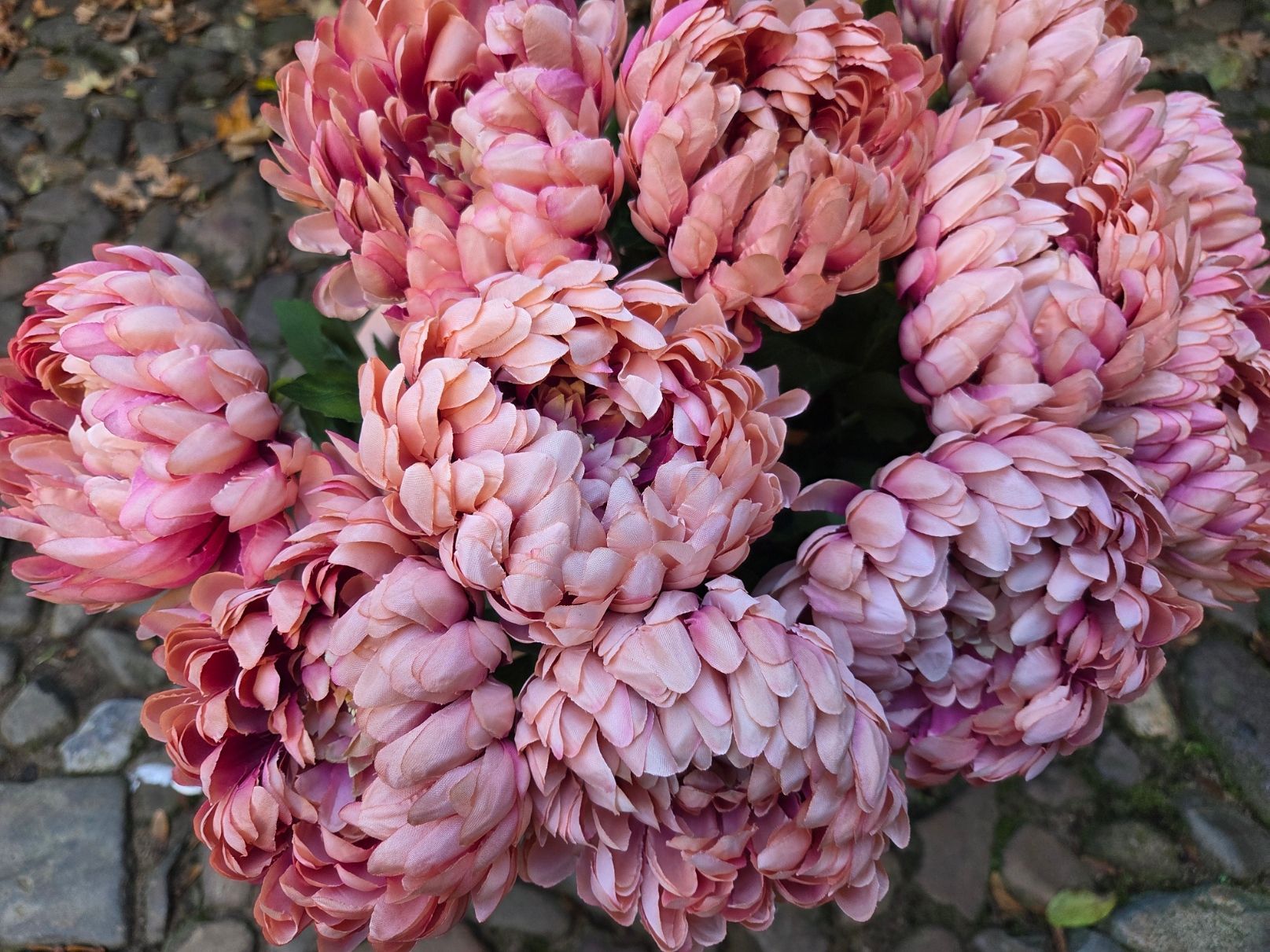 CHRYSANT - KUNST - OUDROZE TINTEN