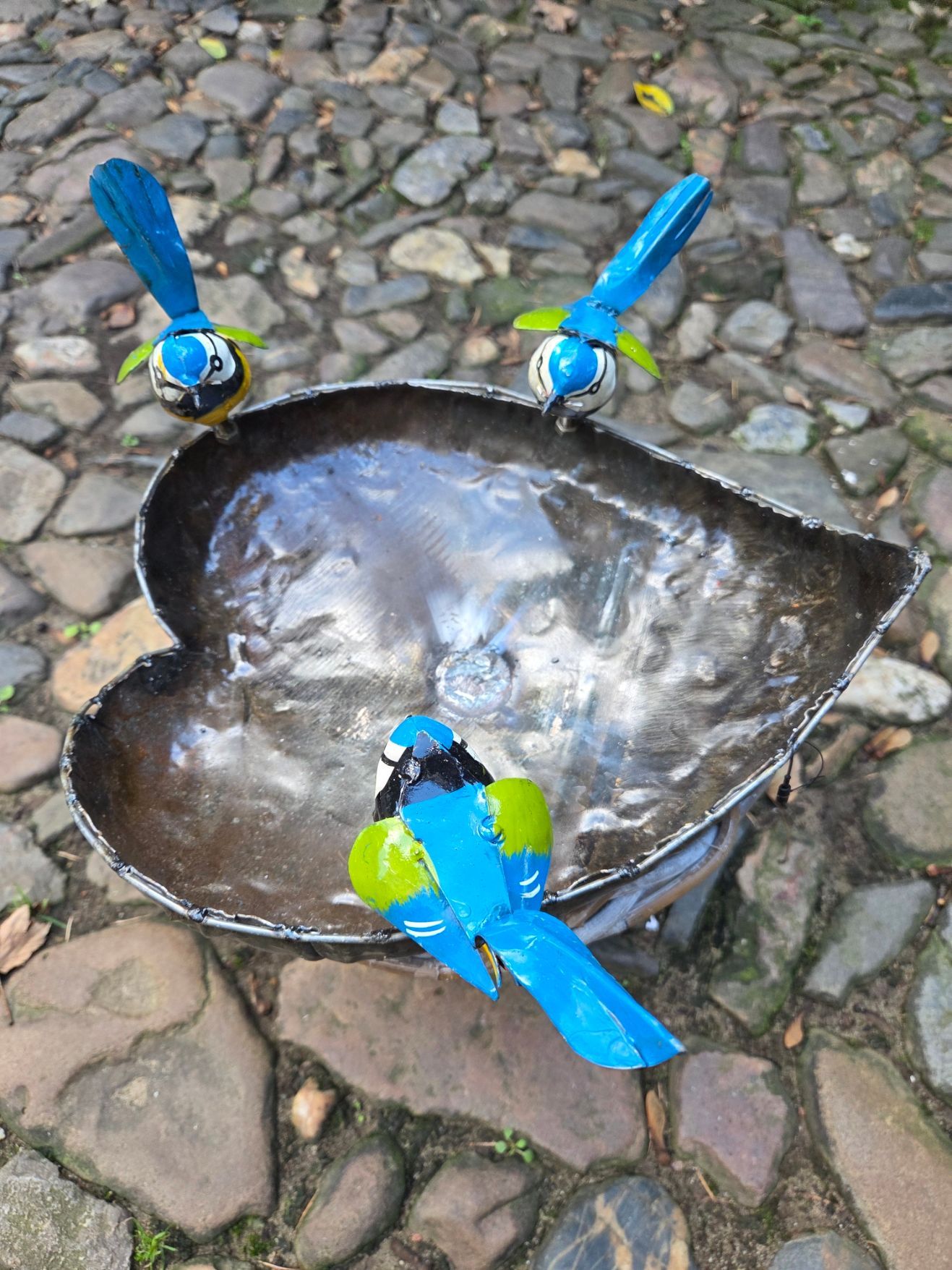 VOGEL WATERBAK - MEESJES - STREETART HANDMADE - FAIRTRADE