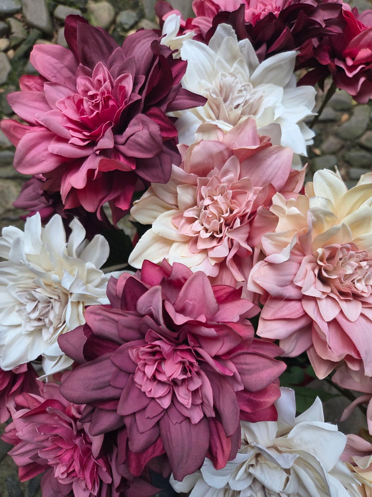 DAHLIA - KUNST - OUDROZE -ROZE