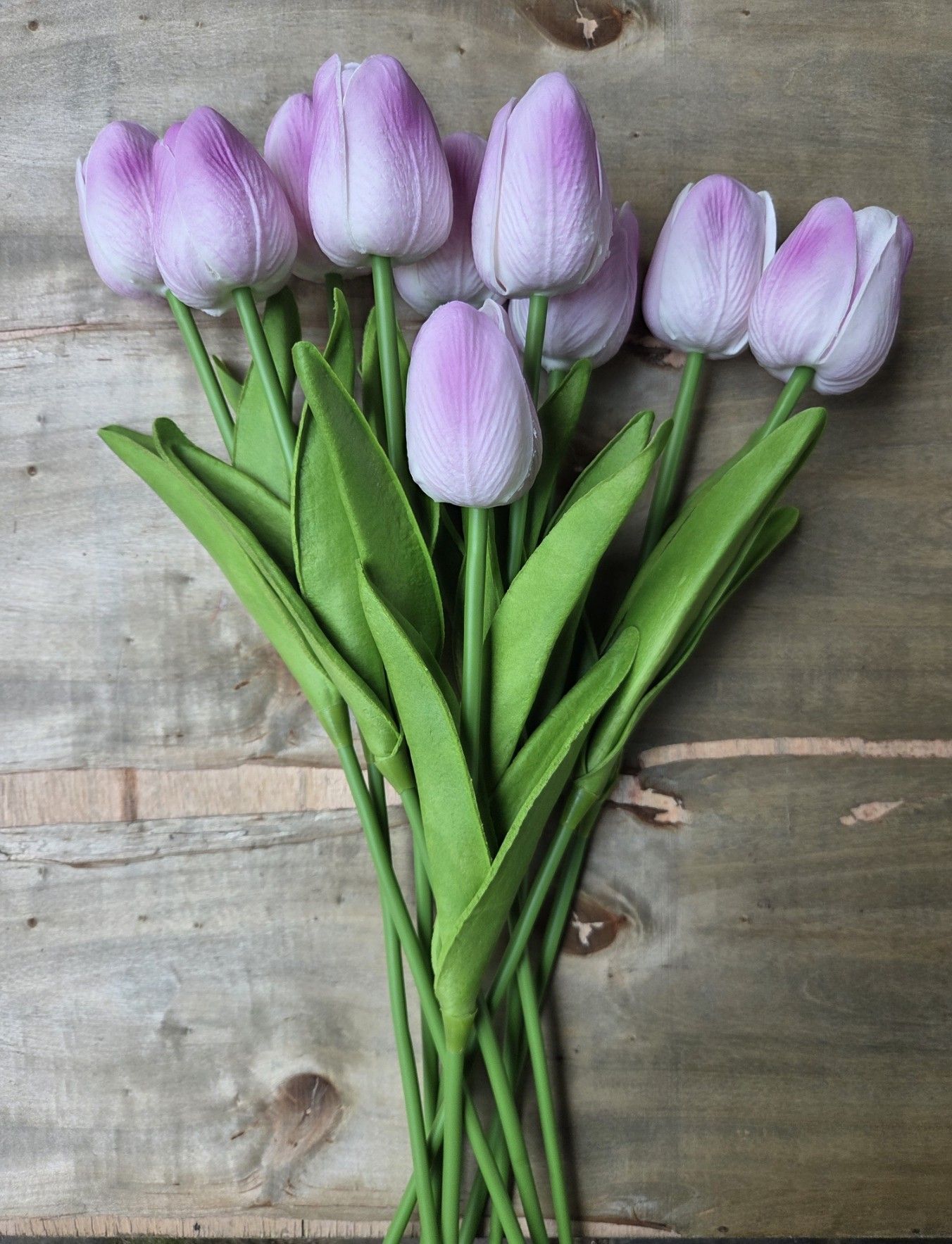 TULPJES REALTOUCH - WIT - LILA