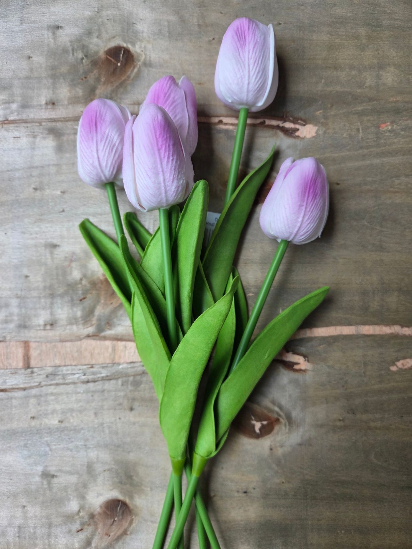 TULPJES REALTOUCH - WIT - LILA