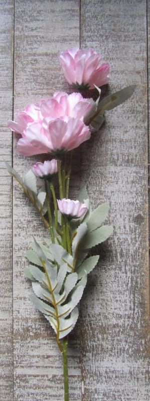 ZINNIA - KUNST - ZACHT ROZE