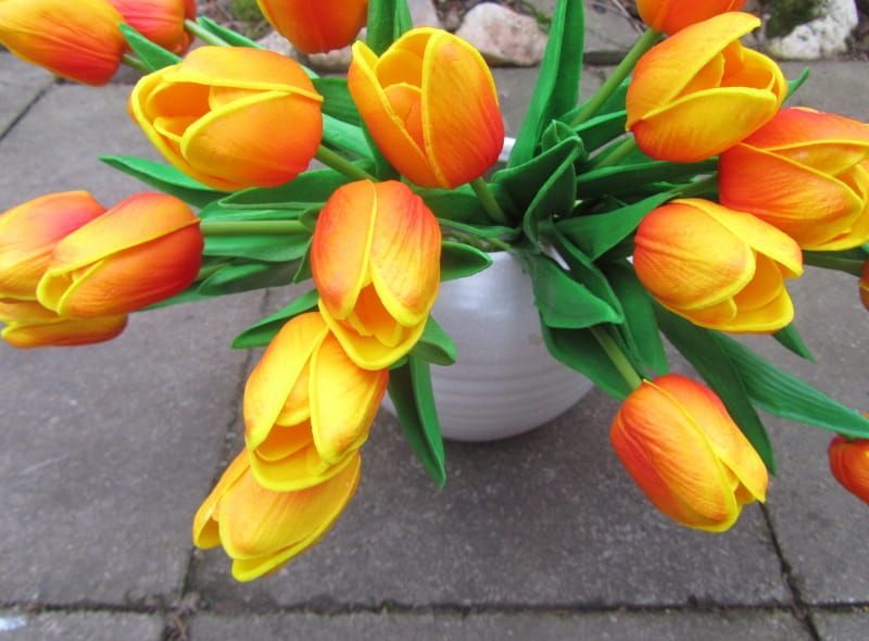 TULPJES - REAL TOUCH - ORANJE GEEL