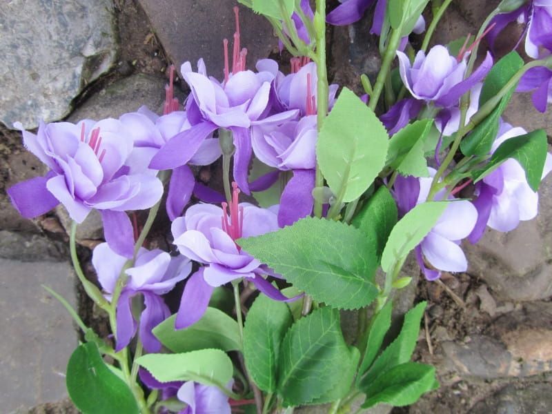 PRACHTIGE FUCHSIA KUNST TAK (BELLENPLANT) PAARS