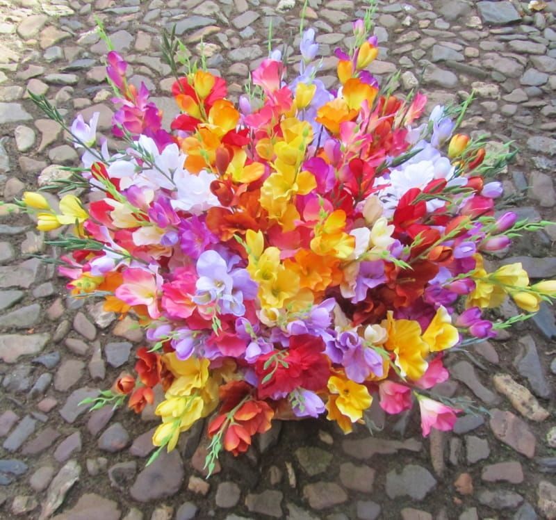 GLADIOOL - KUNST (LANG) GEEL