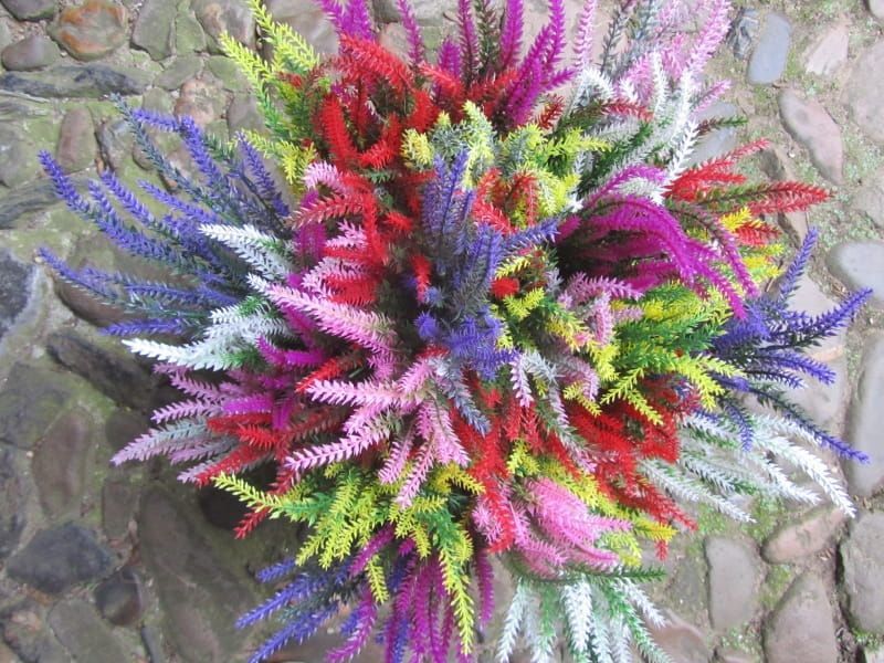 HEIDE ACHTIGE KUNST TAKJES - WIT