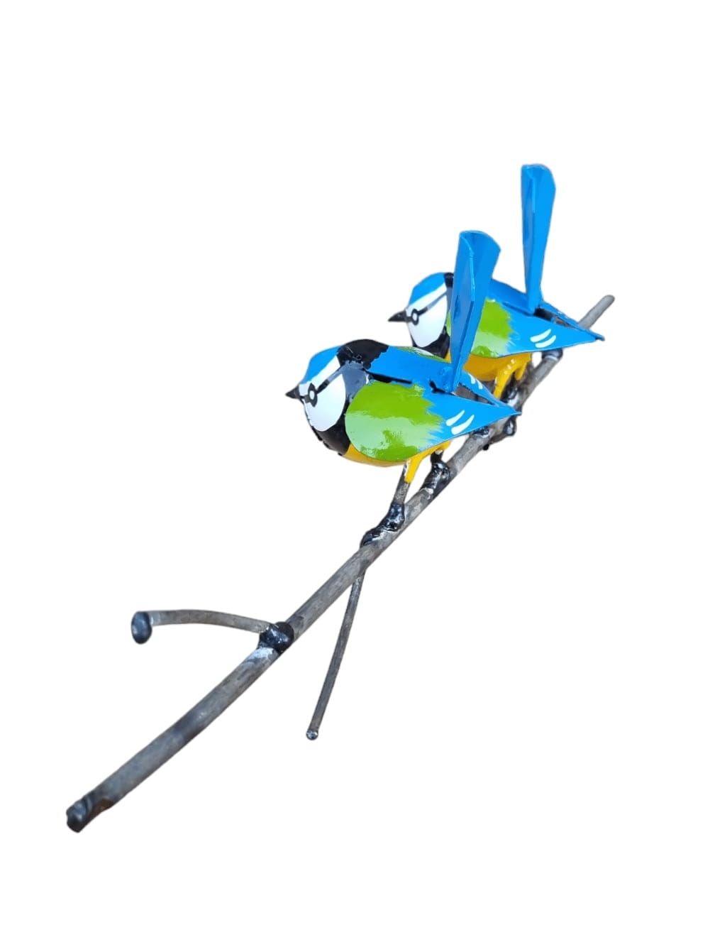 PIMPELMEESJE OP TAK STEKER - STREETART- HANDMADE - FAIRTRADE