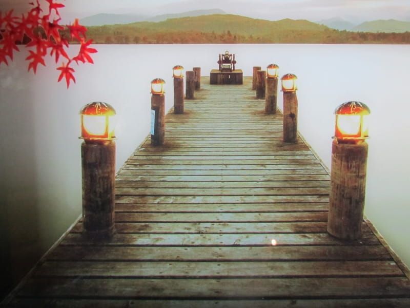 JUST SUN - TUIN WAND DECORATIE - STEIGER MET LED