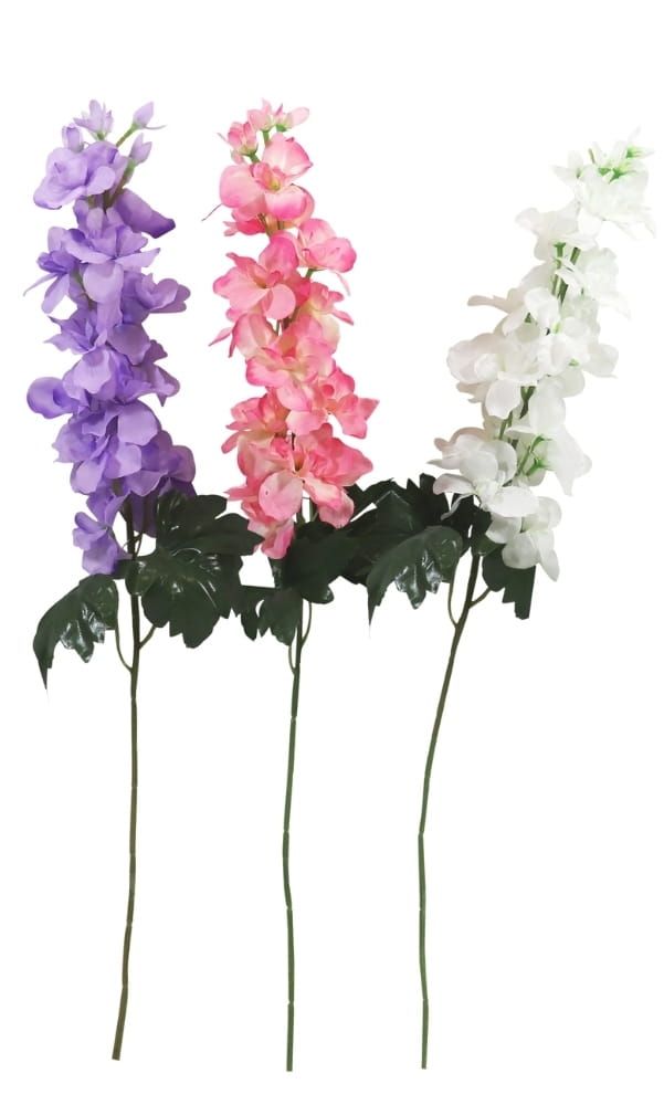 RIDDERSPOOR - DELPHINIUM - KUNST - WIT - VAN 2,50 NU 1,50