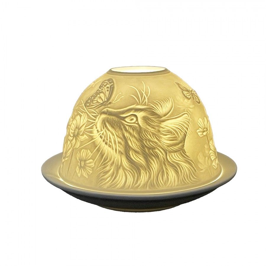 PRACHTIGE WAXINE LICHT HOUDER - POES - CLAYRE & EEF