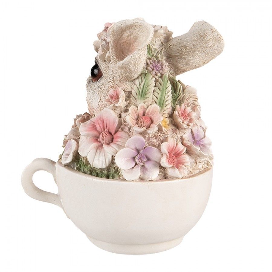 BLOEMEN KONIJNTJE IN KOPJE - CLAYRE & EEF - LENTE - PASEN