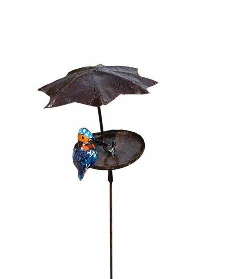 IJSVOGELTJE OP STEKER VOEDER PARAPLU - STREETART - FAIRTRADE