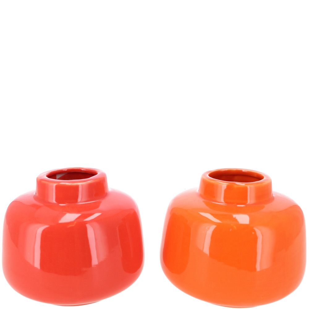 VROLIJKE VAASJES - LAAG ORANJE - VAN 9,90 NU VOOR 5 EURO