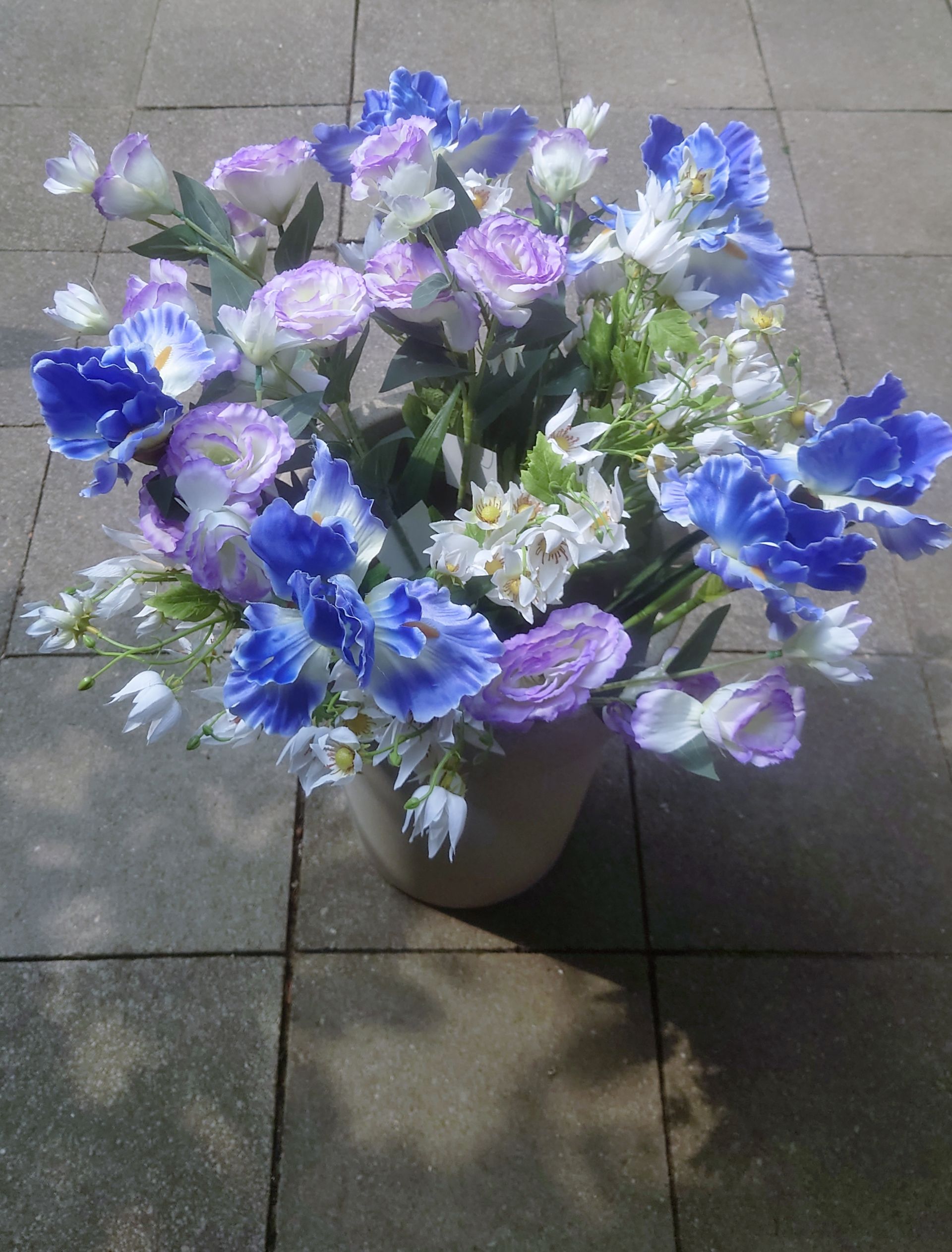 BLOEMETJES TAK KUNST - WIT