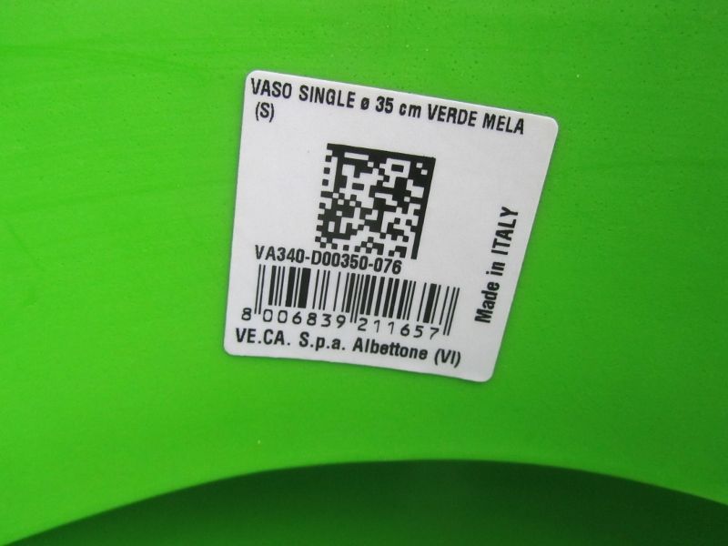 VECA - VASO SINGLE (Winkelprijs 55,00) BIJ SIBBELS 22,50 - GROEN