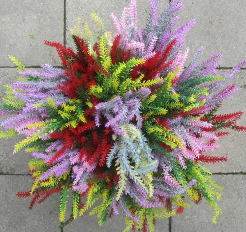 HEIDE ACHTIGE KUNST TAKJES - ROOD