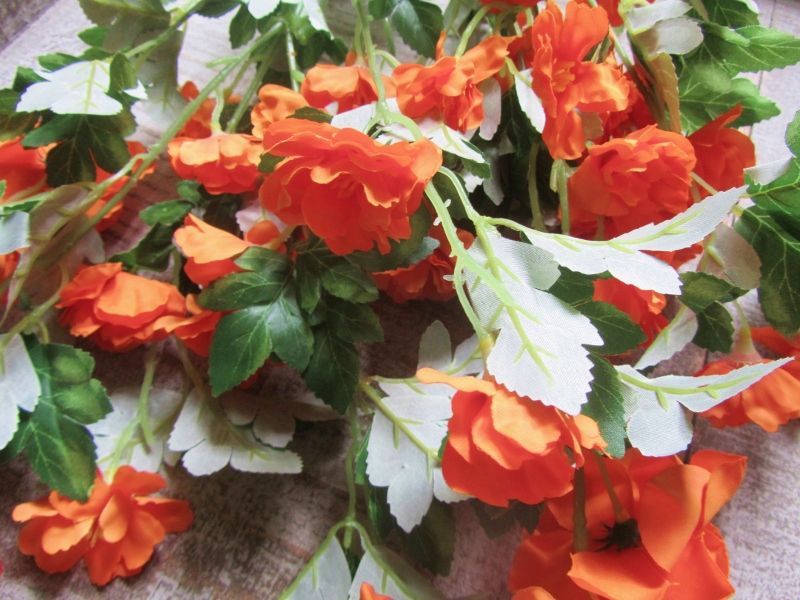 BLOEMEN STEEL KUNST - ORANJE