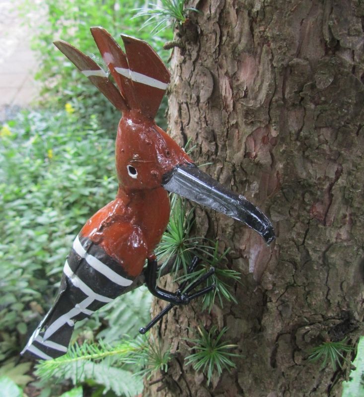 HOOPOE VOGEL - STREETART - FAIRTRADE - HANDMADE